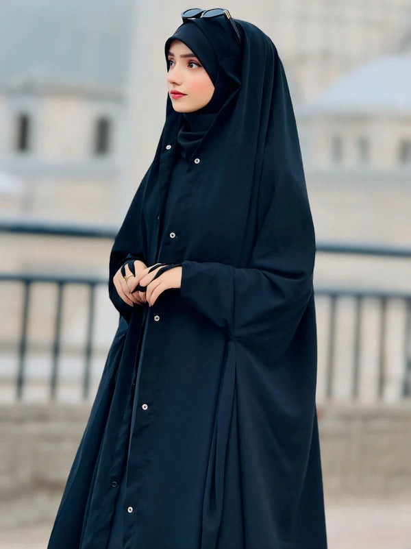 Zunish Hijabs – Irani Chadar with Sleeves & Buttons